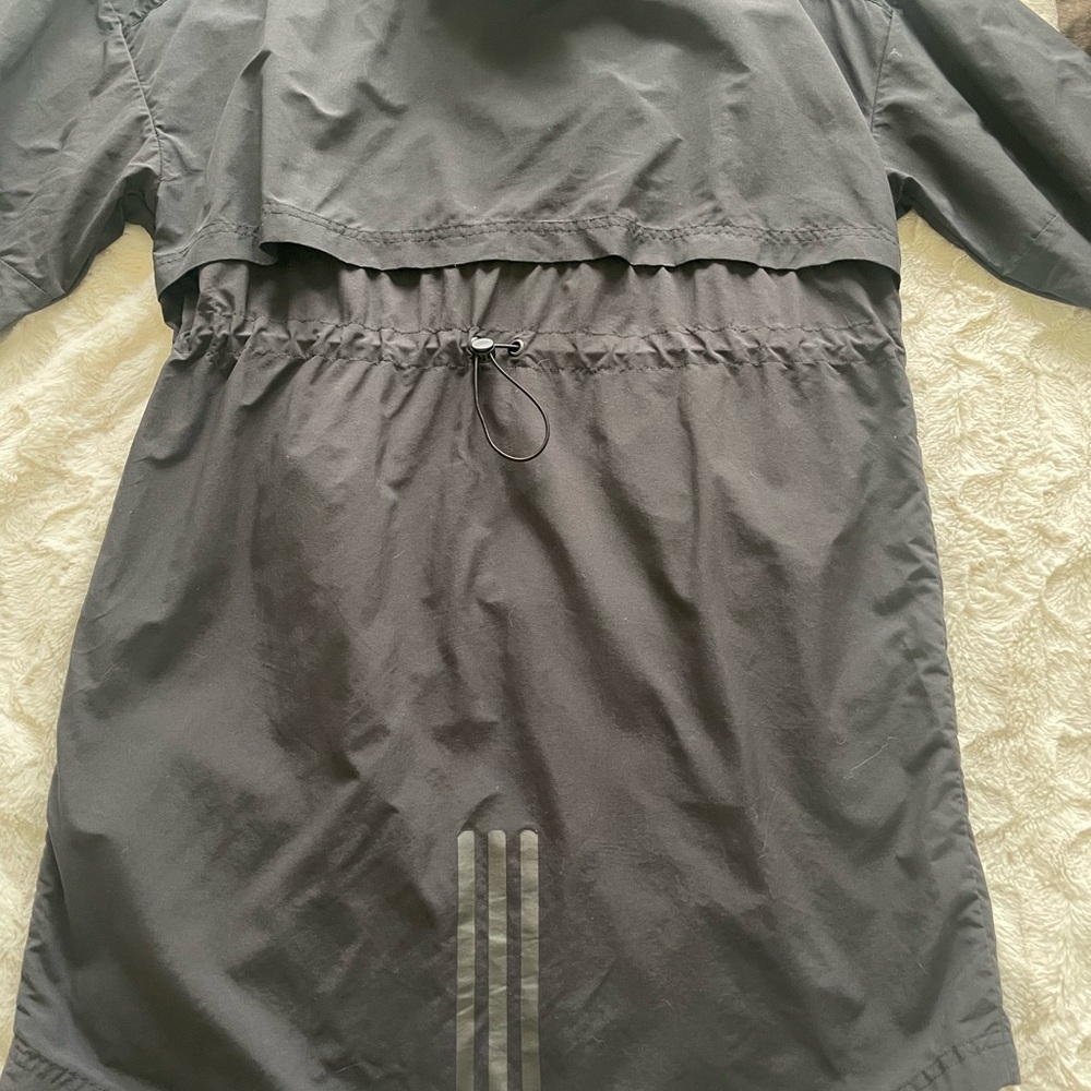 Adidas Performance Long Black Hooded Jacket - Picture 8 of 11